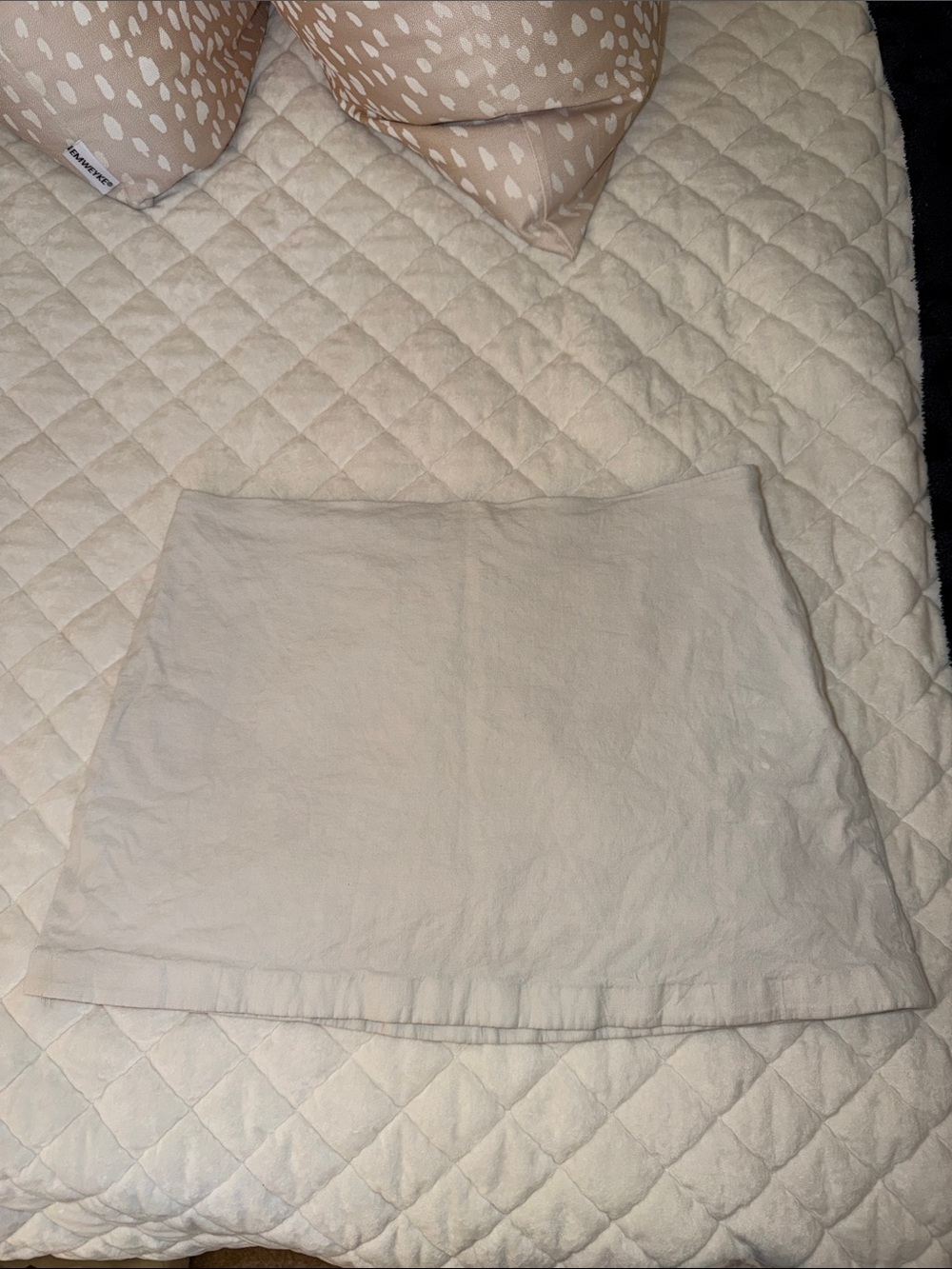 Classic Cream Mini Skirt - Neutral Everyday Style